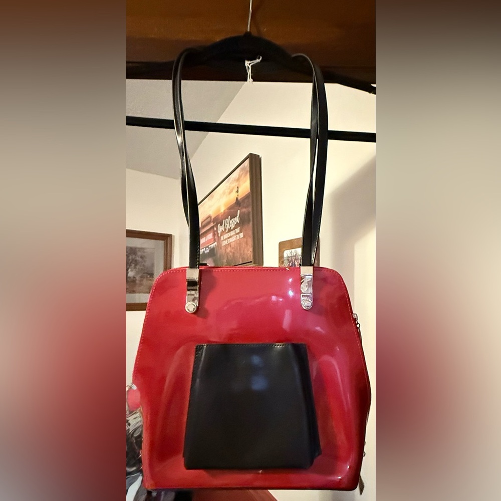 Beijo Red & Black Women's Handbag/backpack - Pre-Owned-Excellent Bag